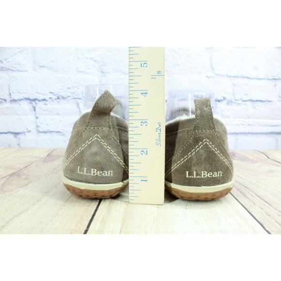LL Bean Mountain Slippers Moccasin Dark Cement Size 8 M - Picture 6 of 9